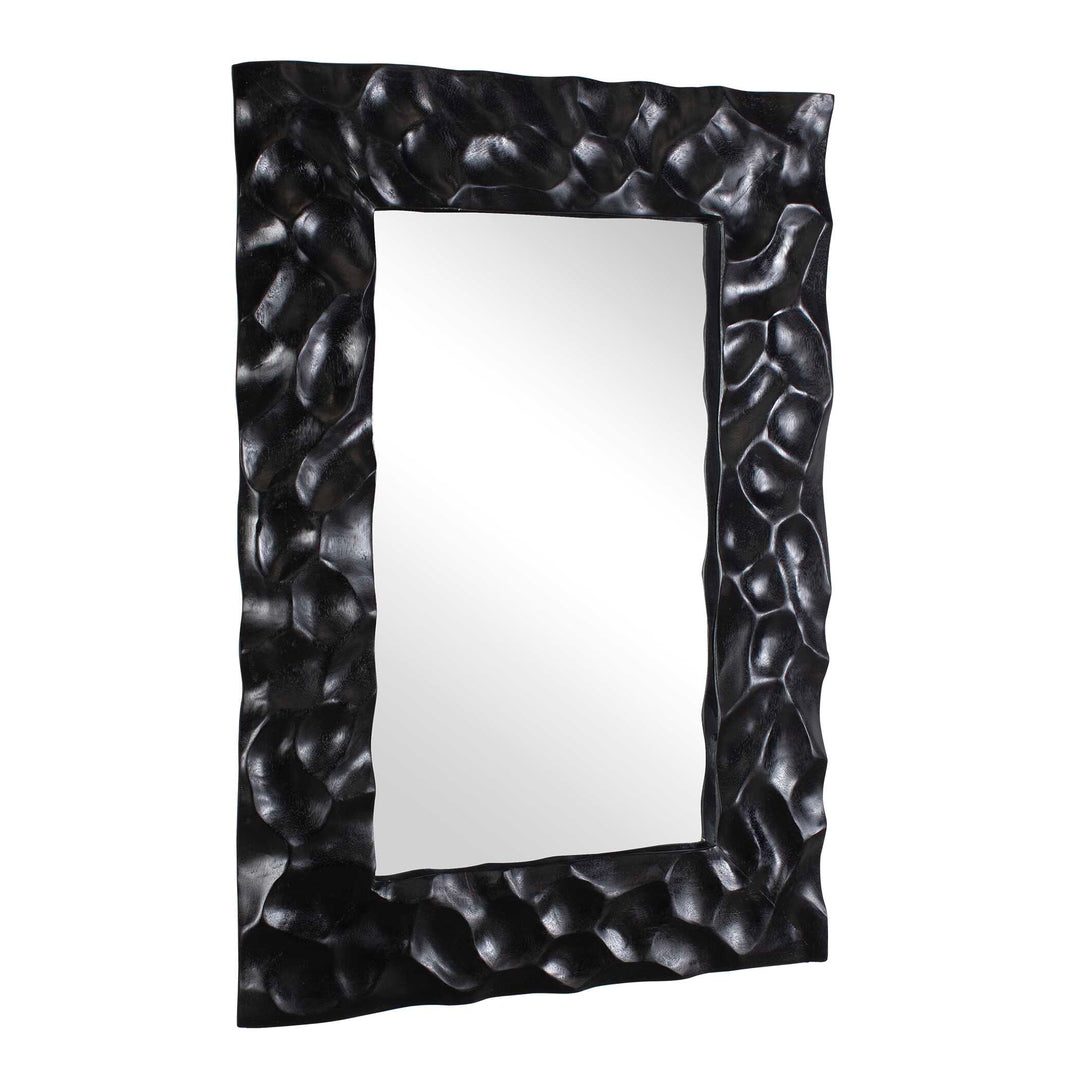 Malosi Black Carved Mirror