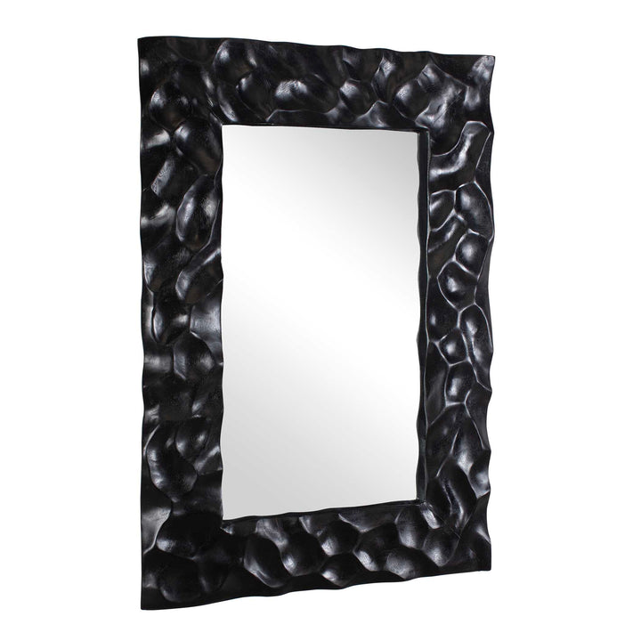 Malosi Black Carved Mirror