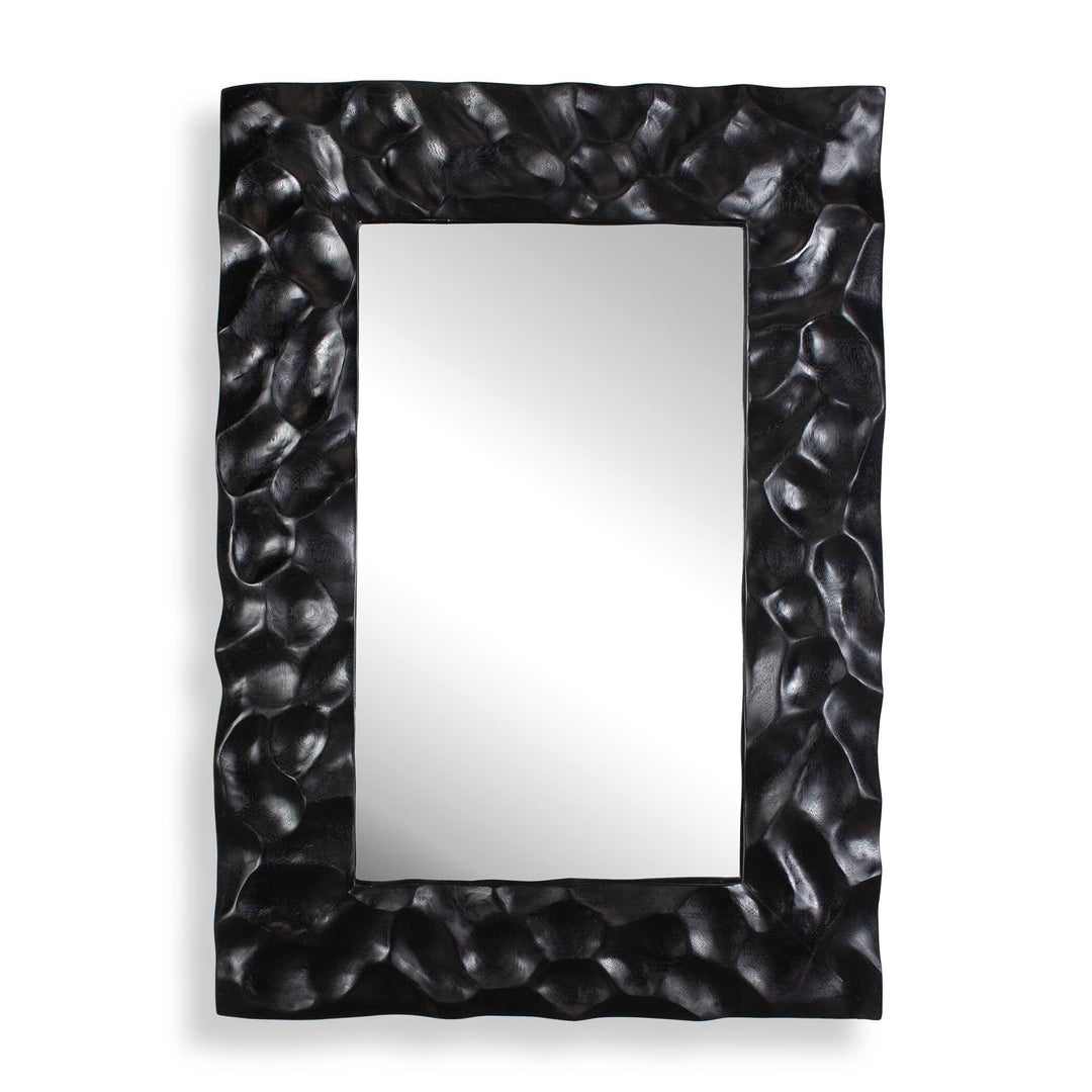 Malosi Black Carved Mirror