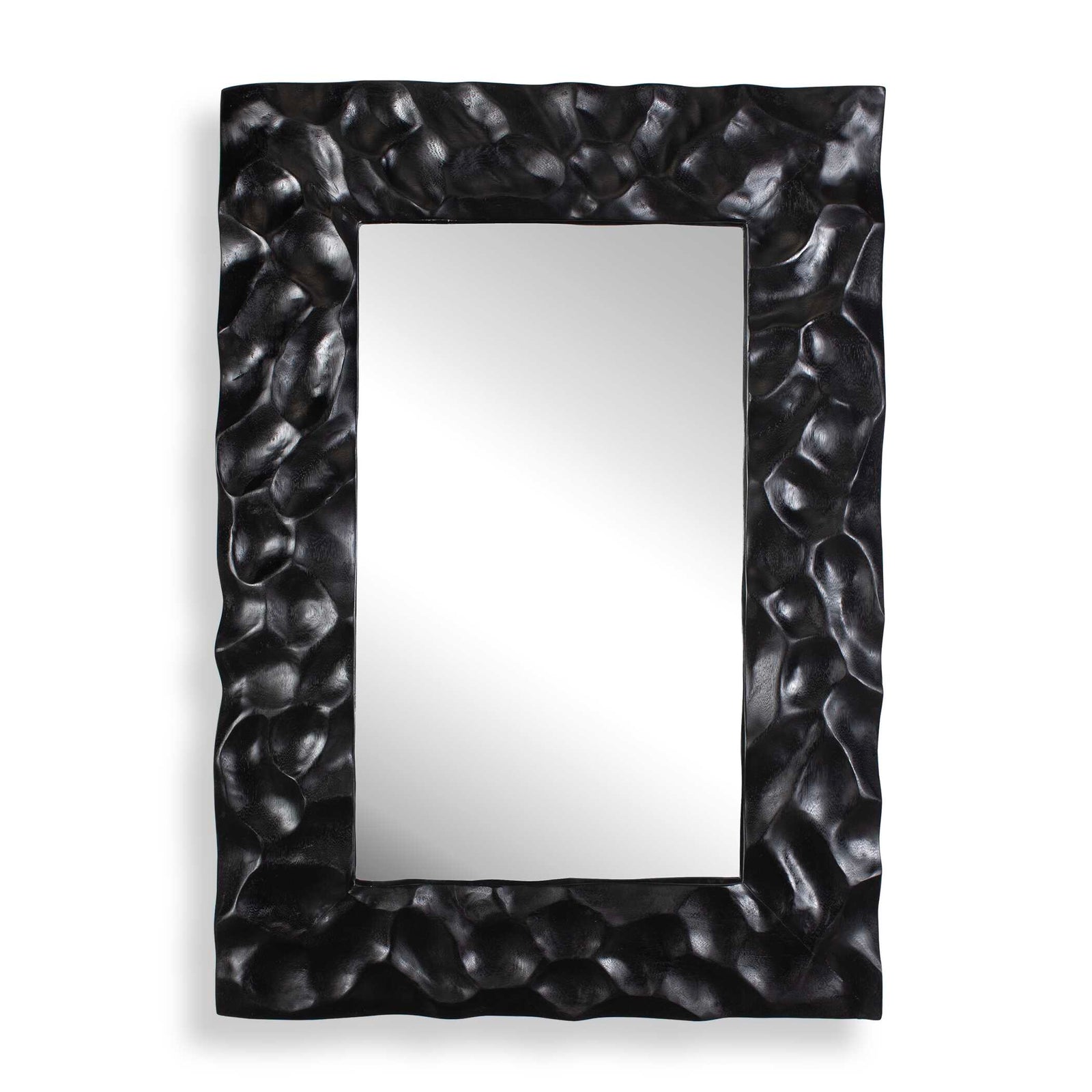 Malosi Black Carved Mirror