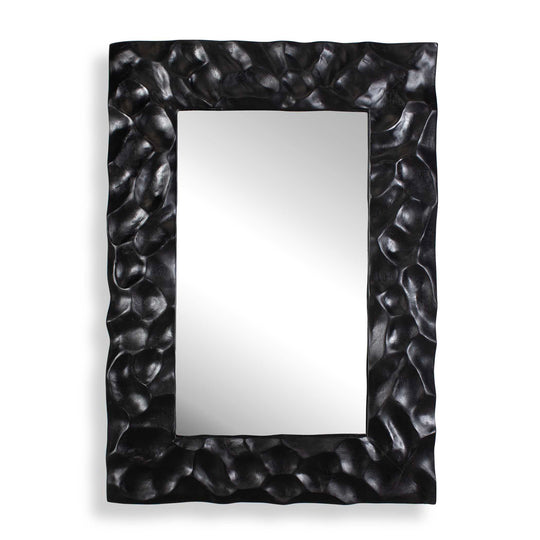 Malosi Black Carved Mirror