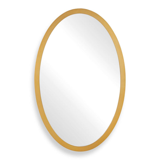 Elstree Antique Brass Oval Mirror