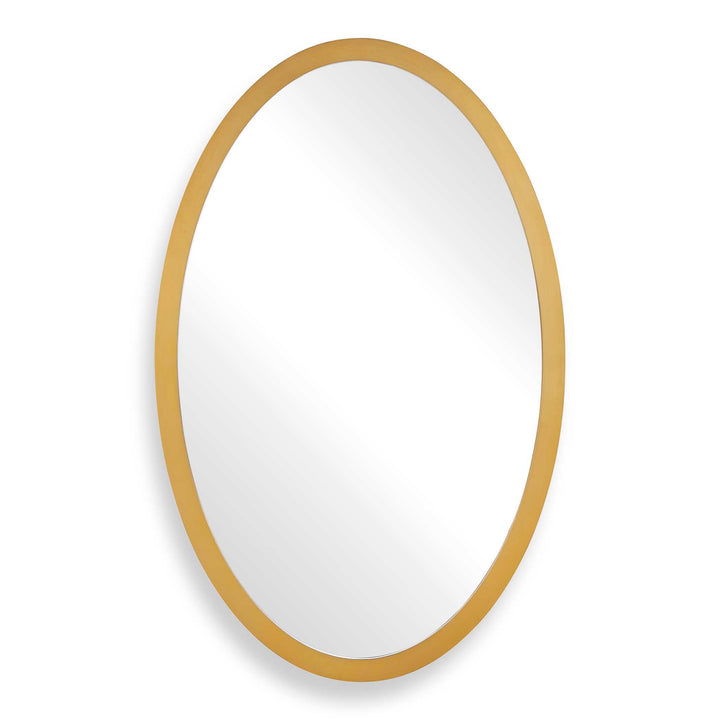 Elstree Antique Brass Oval Mirror