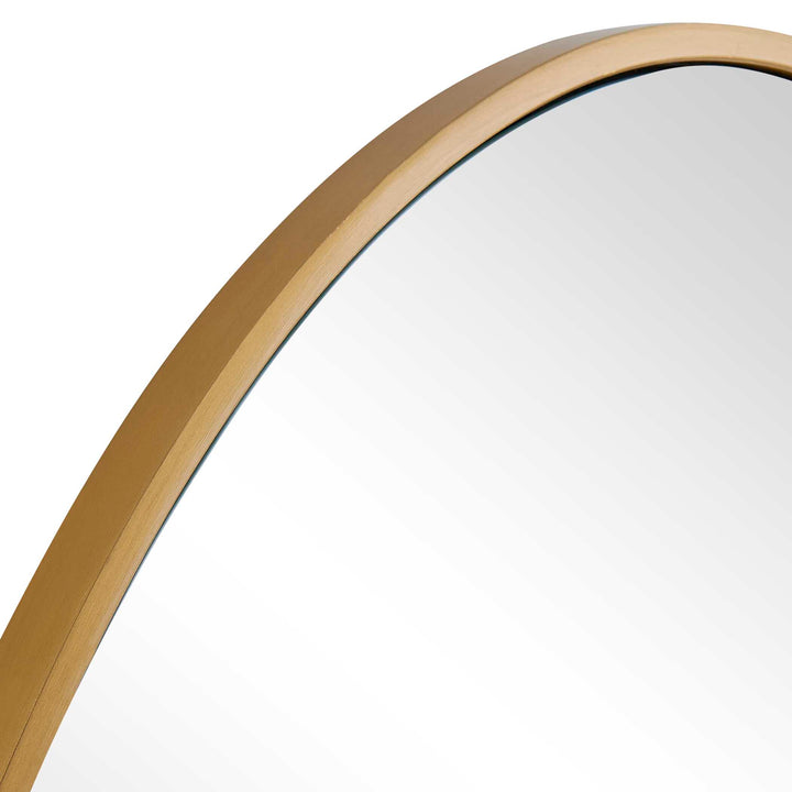 Distort Antique Brass Mirror