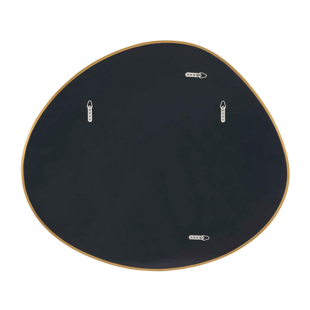 Distort Antique Brass Mirror