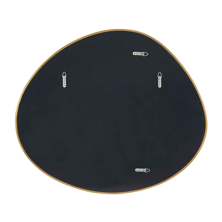 Distort Antique Brass Mirror