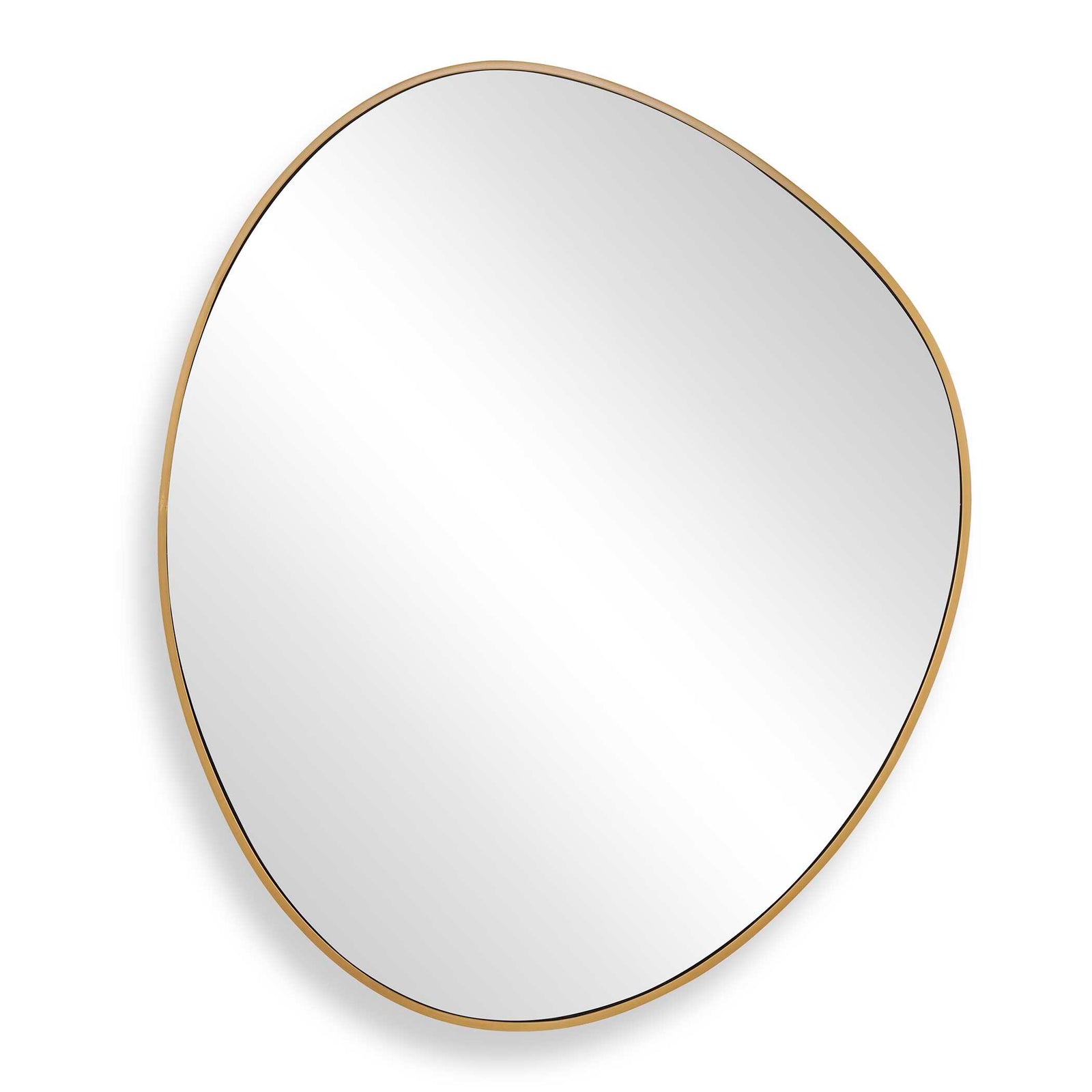 Distort Antique Brass Mirror