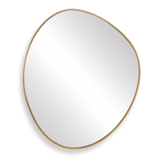 Distort Antique Brass Mirror