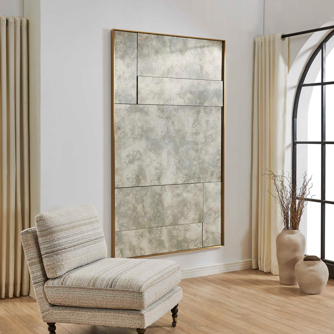 Rally Oversized Antiqued Mirror