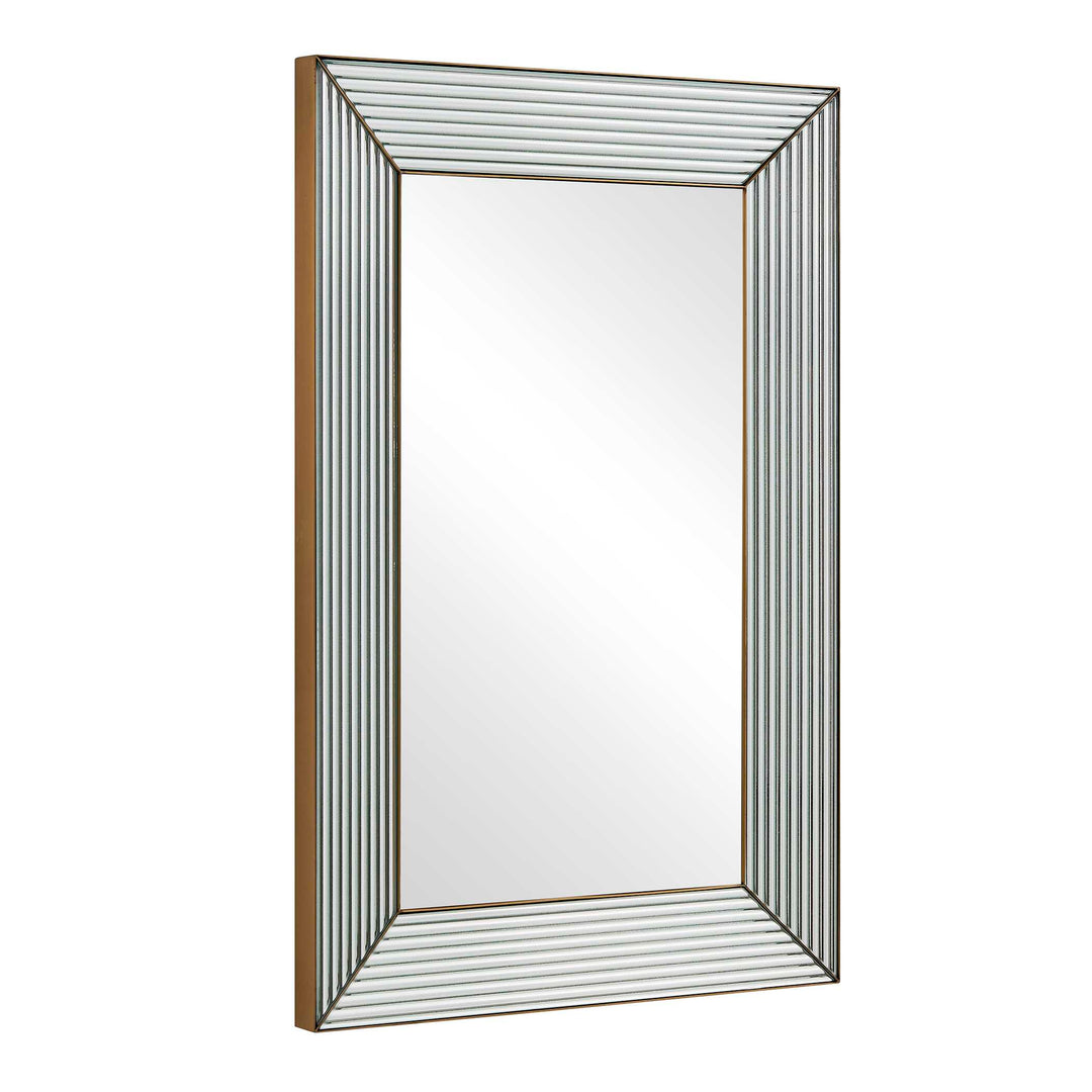 Illuminate Antique Brass Mirror