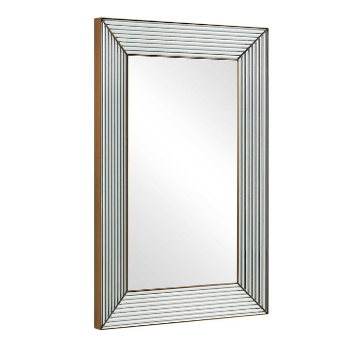 Illuminate Antique Brass Mirror