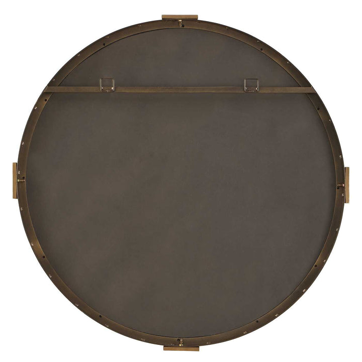 Russo Travertine Round Mirror
