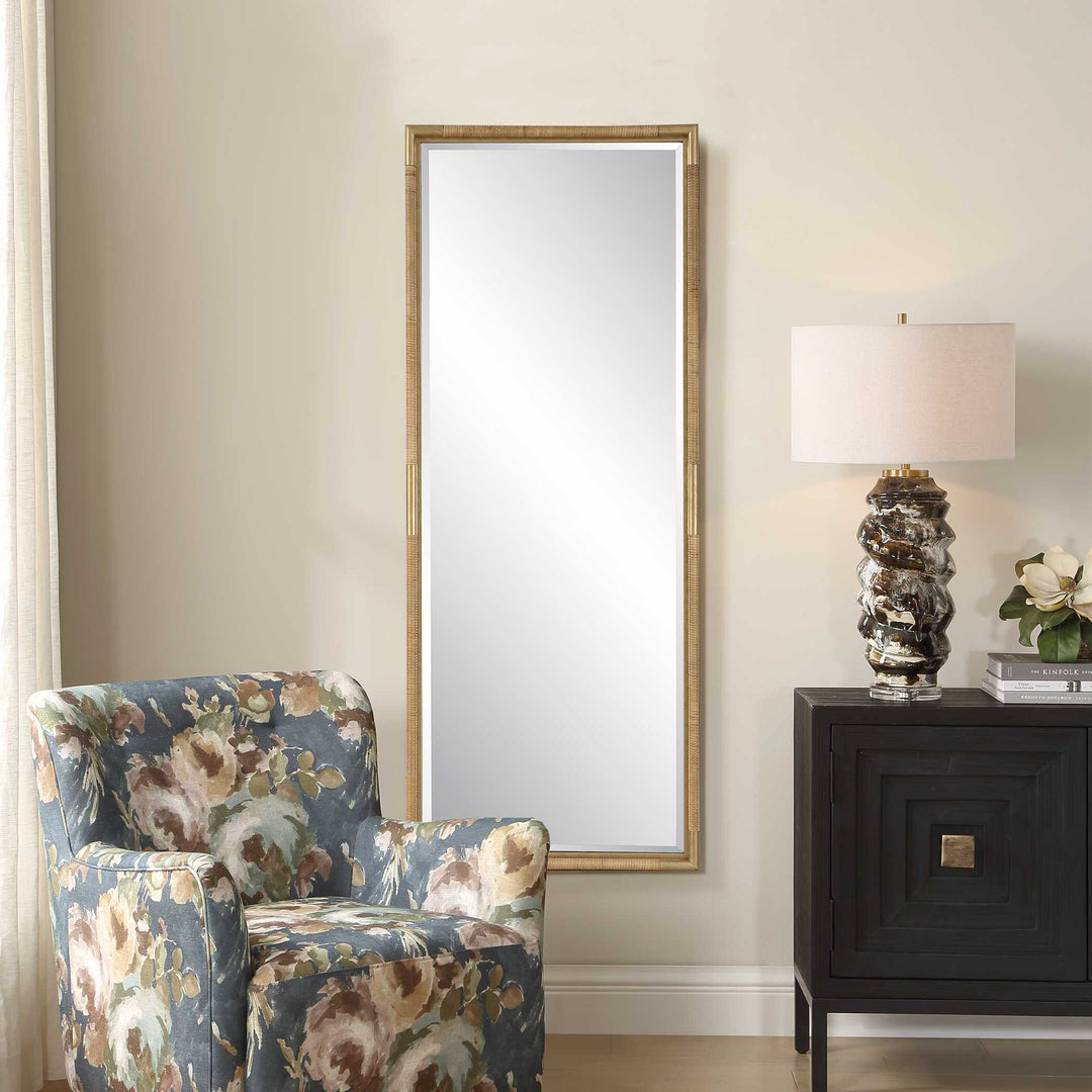 Kampar Full Length Rattan Tall Mirror