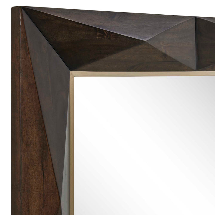 Diamond in the Rough Wood Mirror