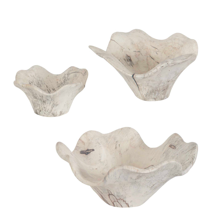 Teo Bleached Wood Wall Decor Set of 3