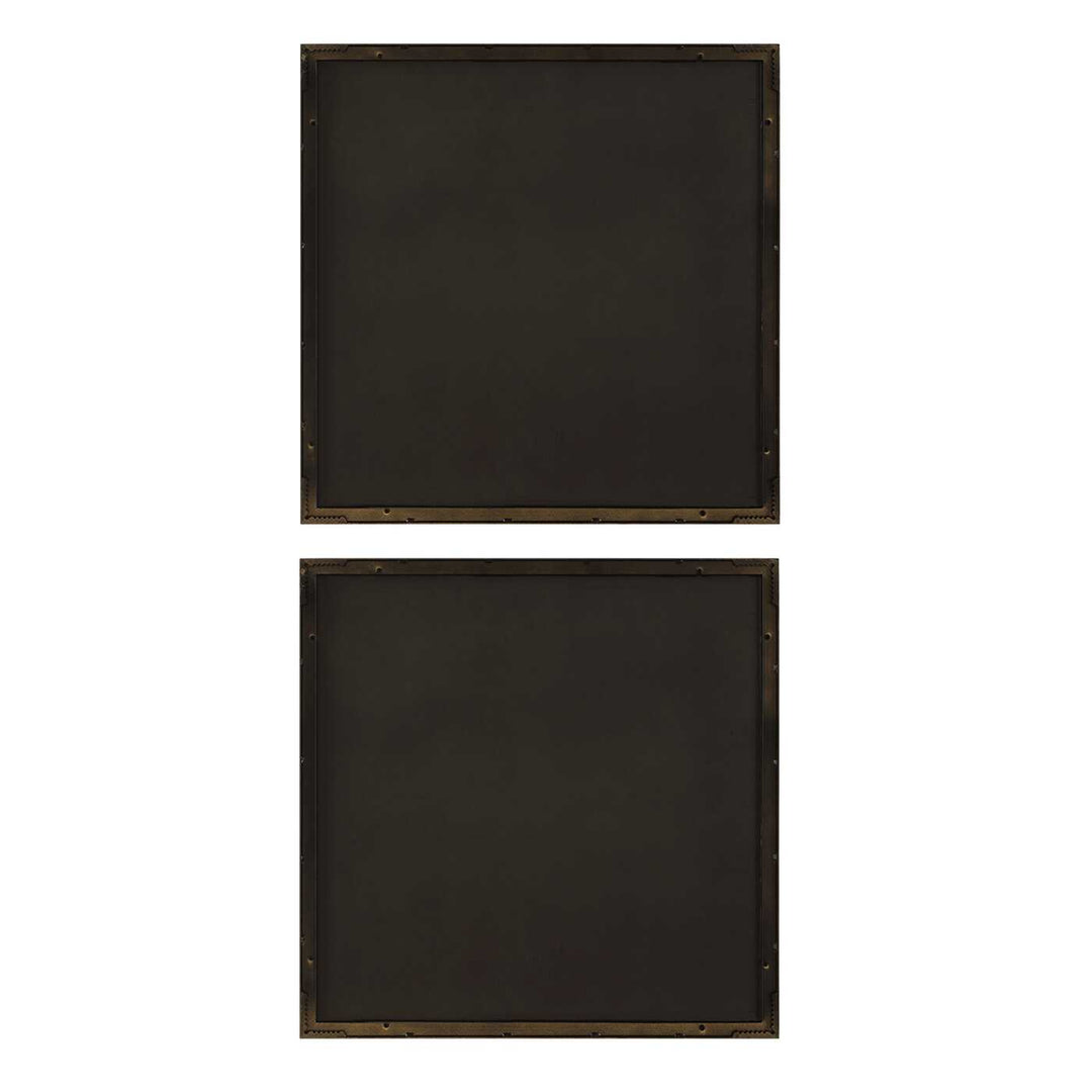 Golden Terrain Wooden Wall Decor Set of 2