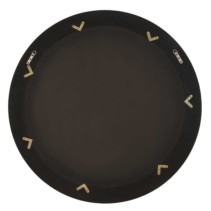 Frontier Round Wood Mirror
