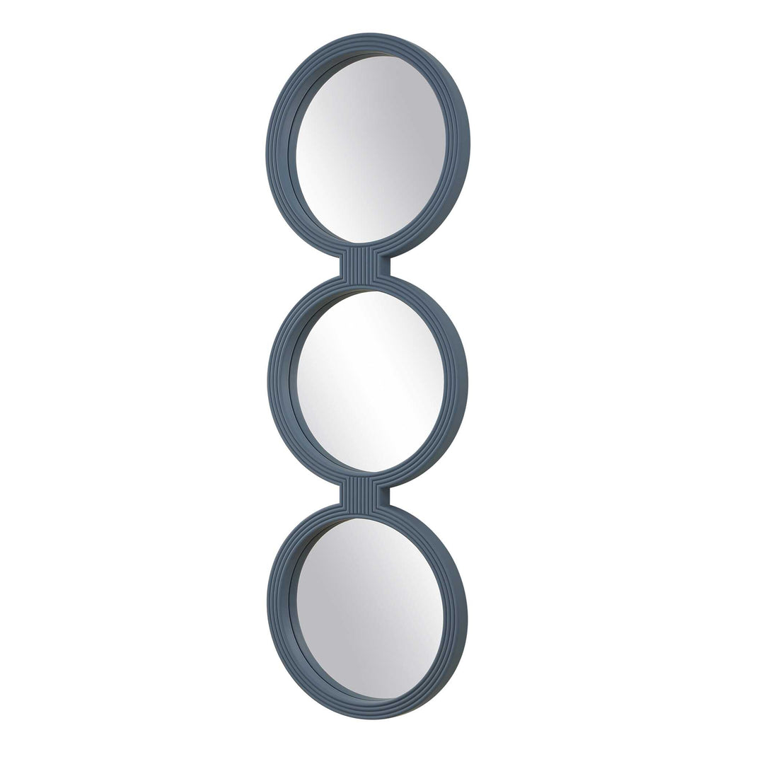 Going in Circles Blue Gray Mirror