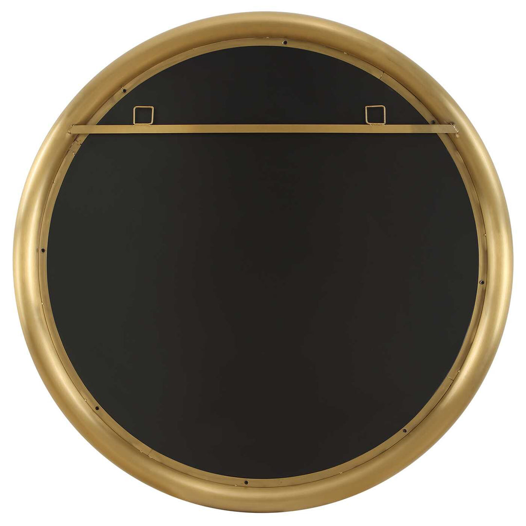 Atkinson Modern Brass Round Mirror