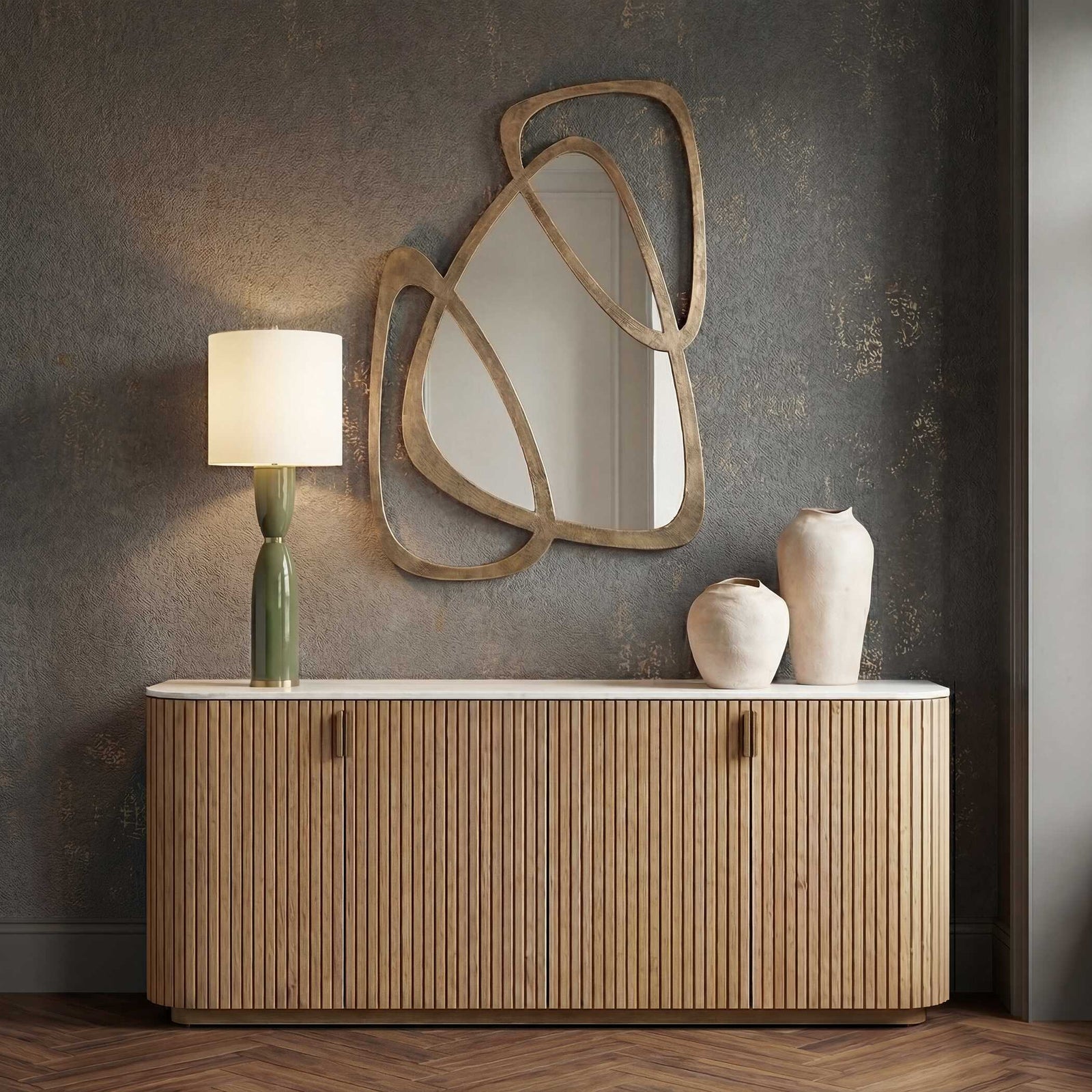 Momentum Gold Mirrored Wall Decor