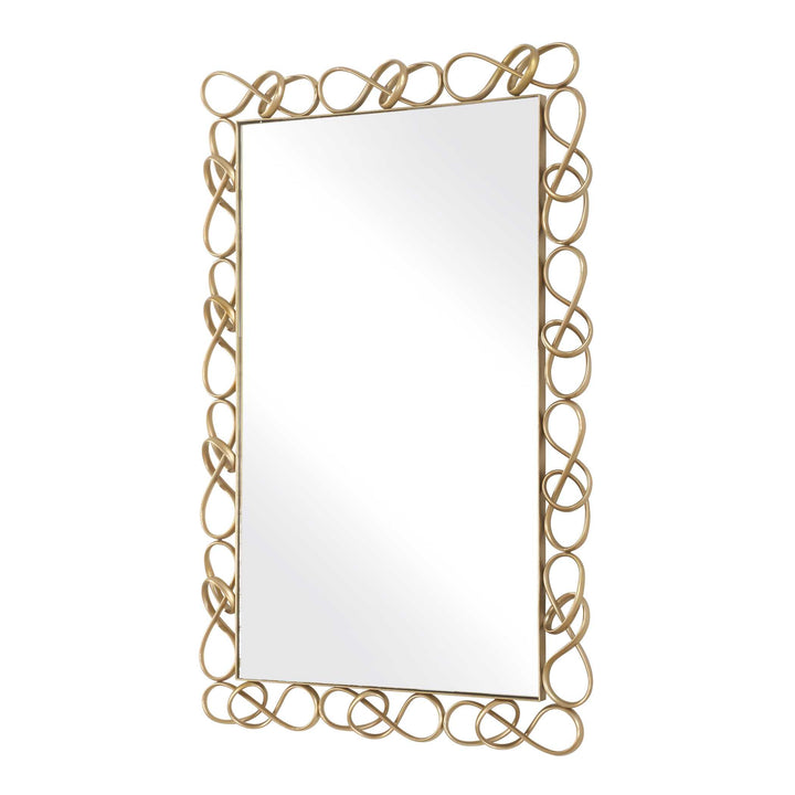 Twist It Antique Brass Mirror