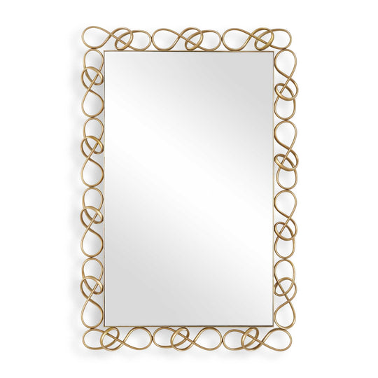 Twist It Antique Brass Mirror