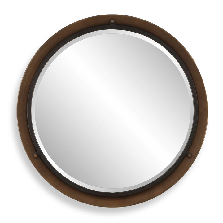 Porthole Bronze Round Mirror