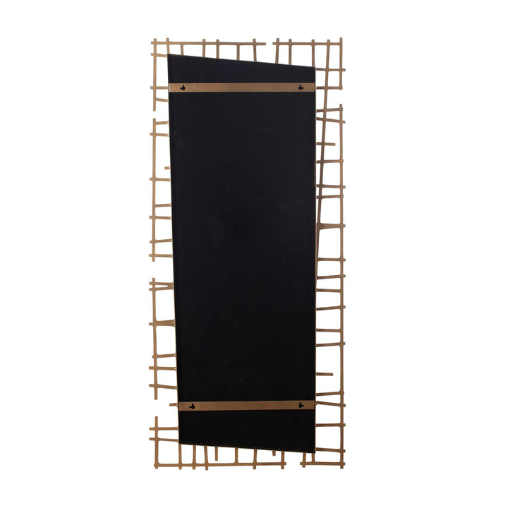 Golden Intersection Mirrored Wall Decor