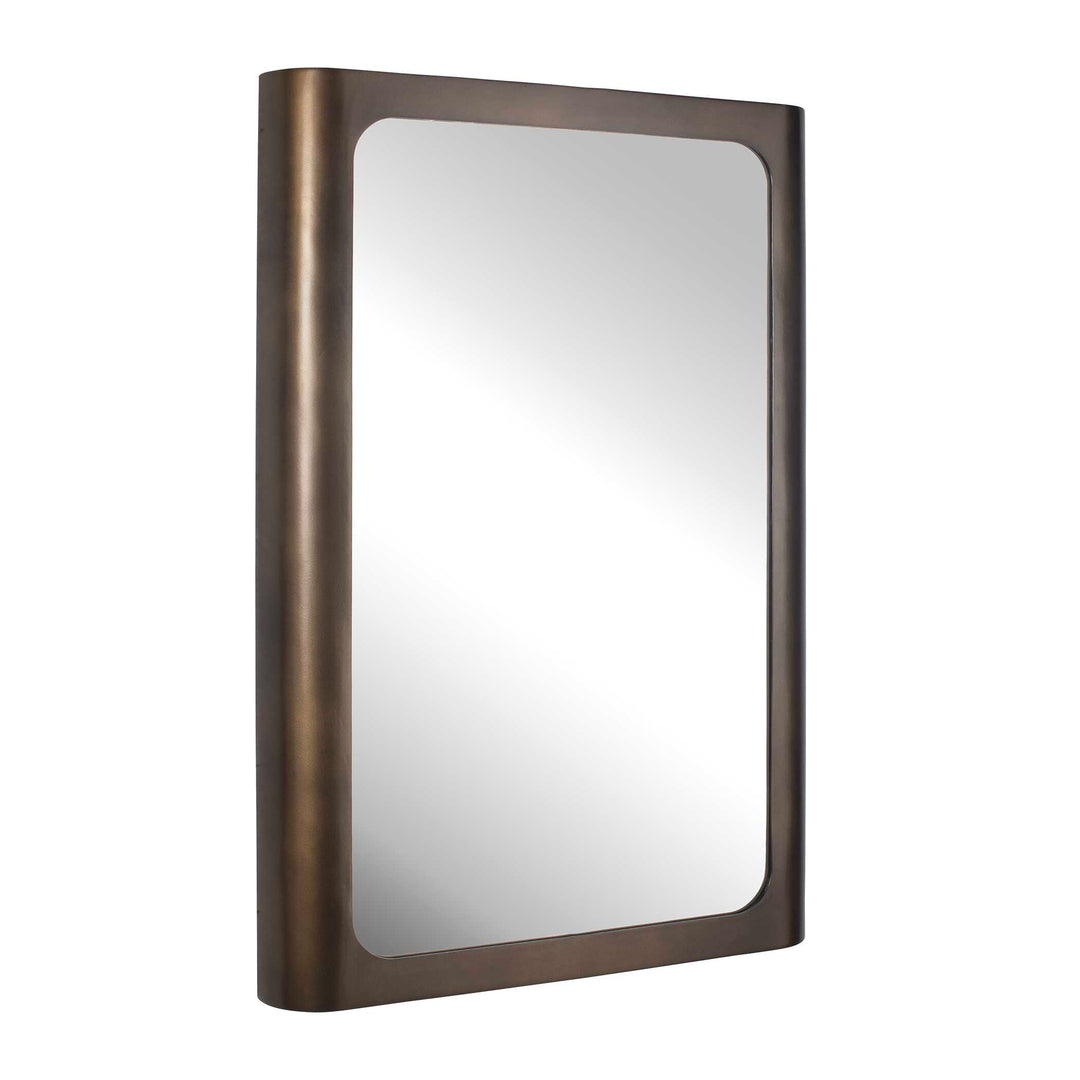 Fischer Curved Edge Gold Bronze Mirror
