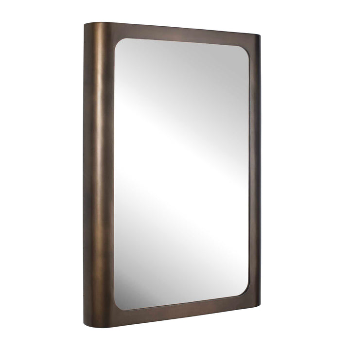 Fischer Curved Edge Gold Bronze Mirror