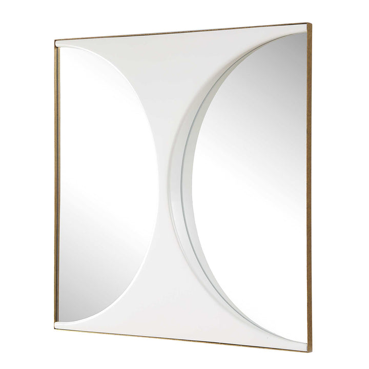 New Moon Mirrored Wall Decor