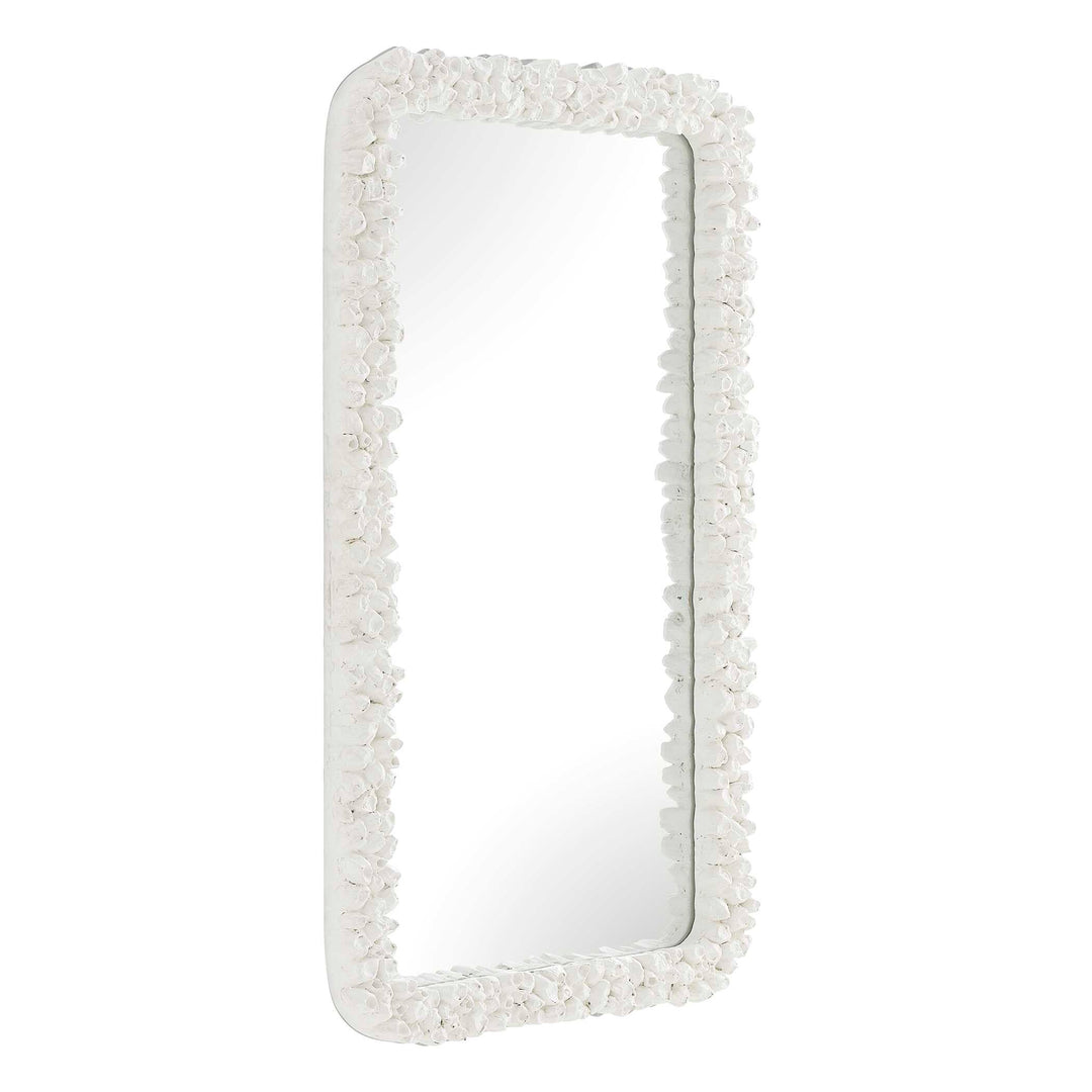 Barnacle Rectangular White Mirror