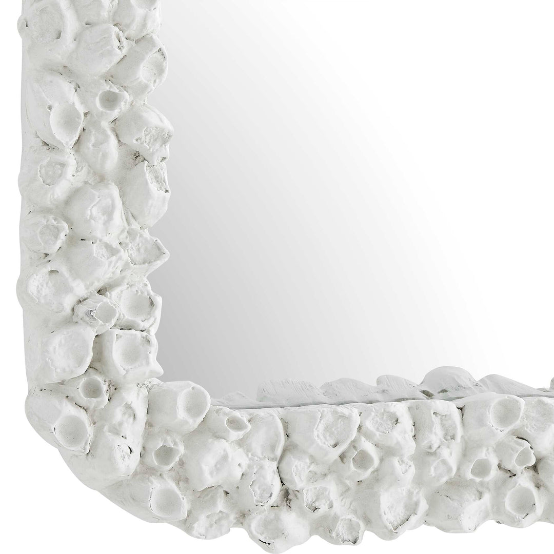 Barnacle Rectangular White Mirror