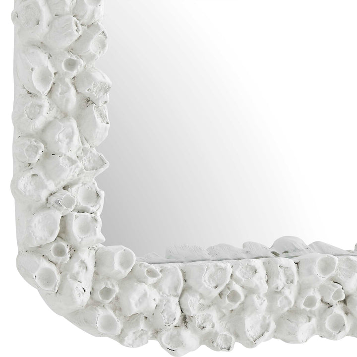 Barnacle Rectangular White Mirror