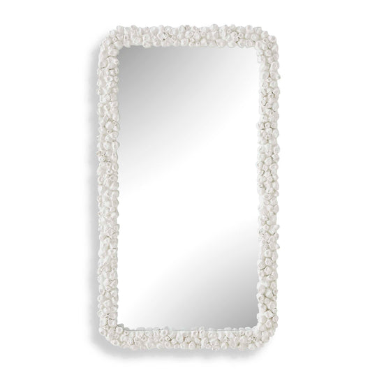 Barnacle Rectangular White Mirror