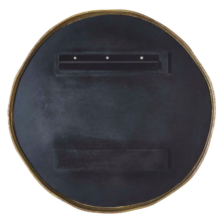 Lowen Round Brass Mirror