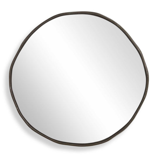 Lowen Round Bronze Mirror