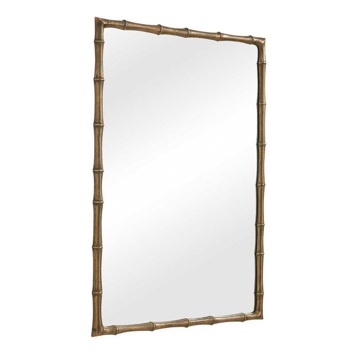 Brass Bamboo Rectangle Mirror