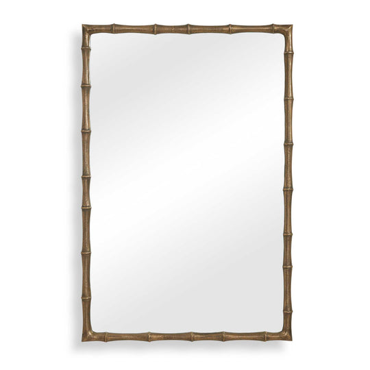 Brass Bamboo Rectangle Mirror