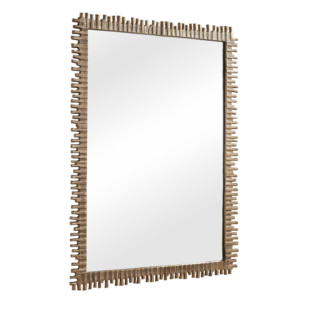 Soto Antique Brass Mirror