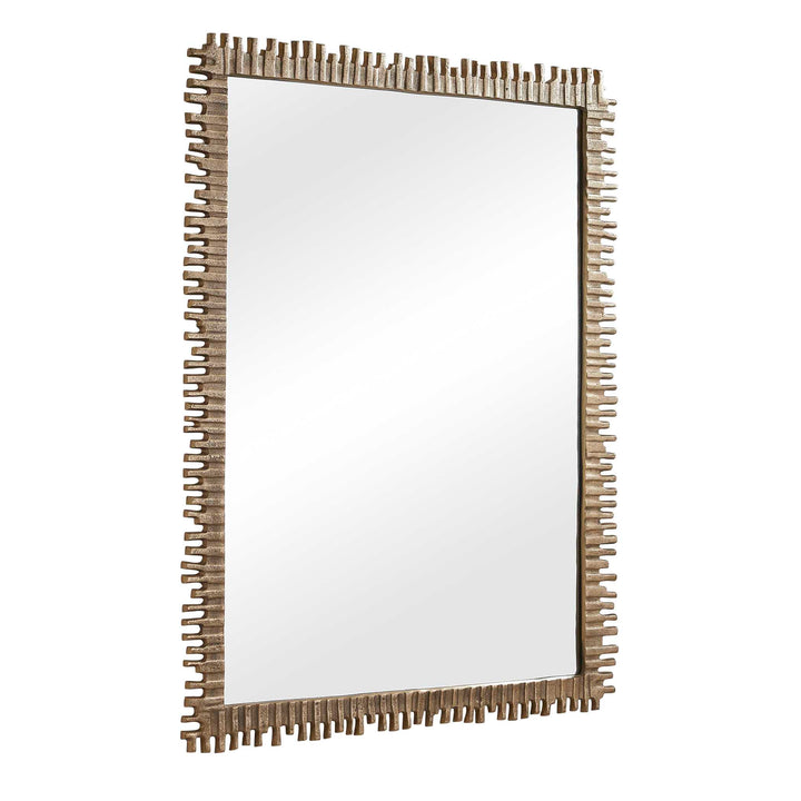 Soto Antique Brass Mirror