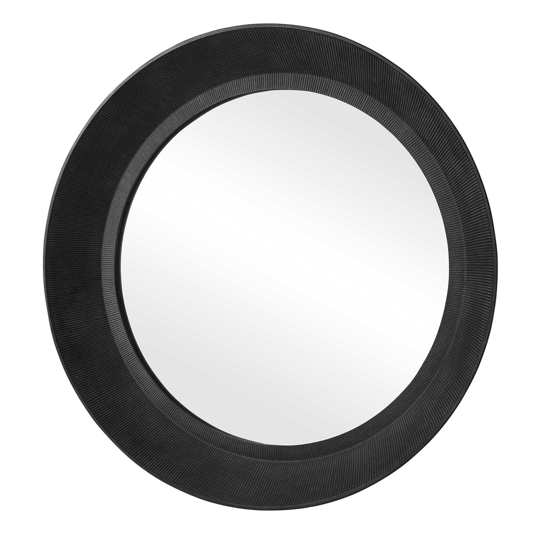 Montgomery Round Black Mirror
