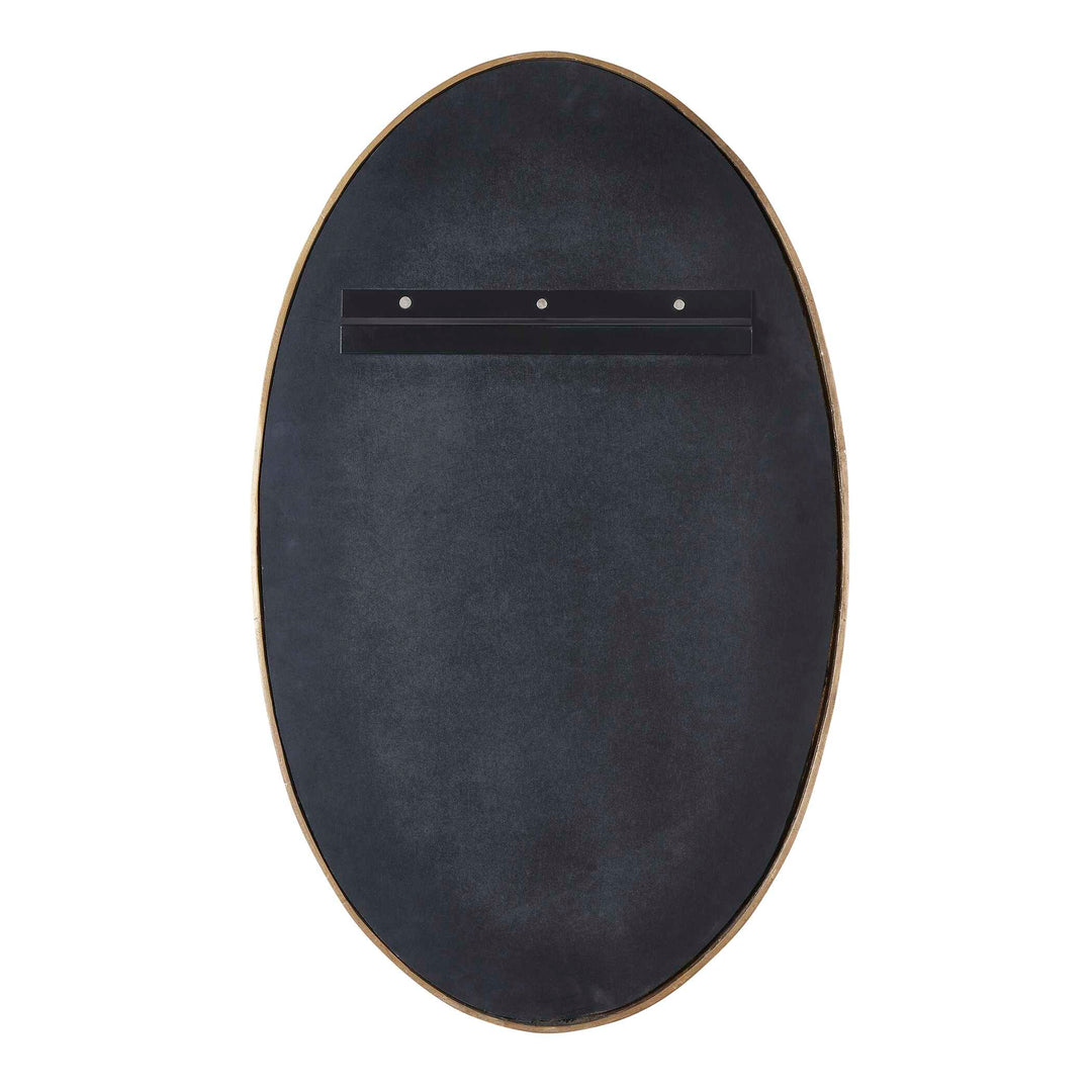 Ellis Beaded Brass Oval Mirror