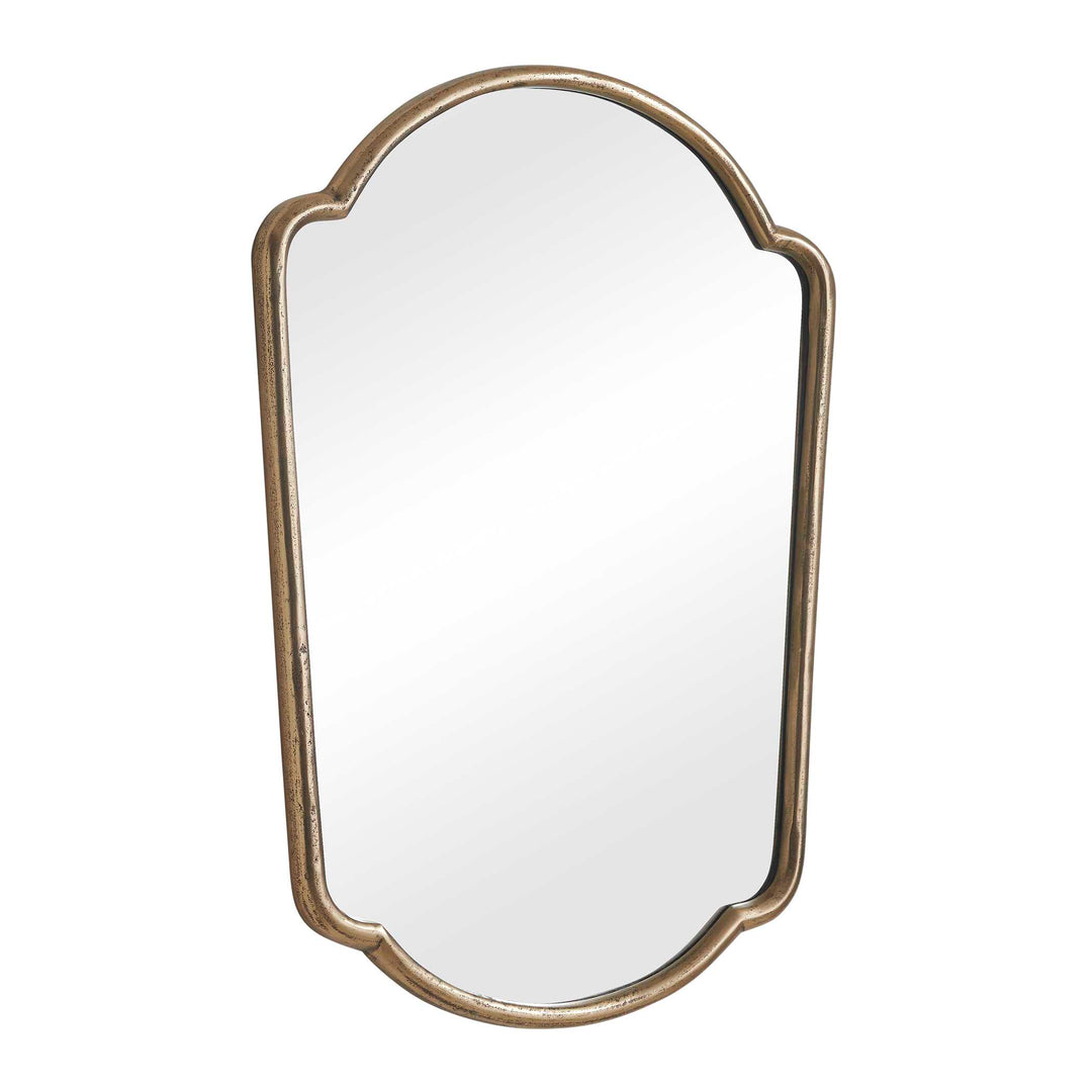 Naomi Antique Brass Mirror