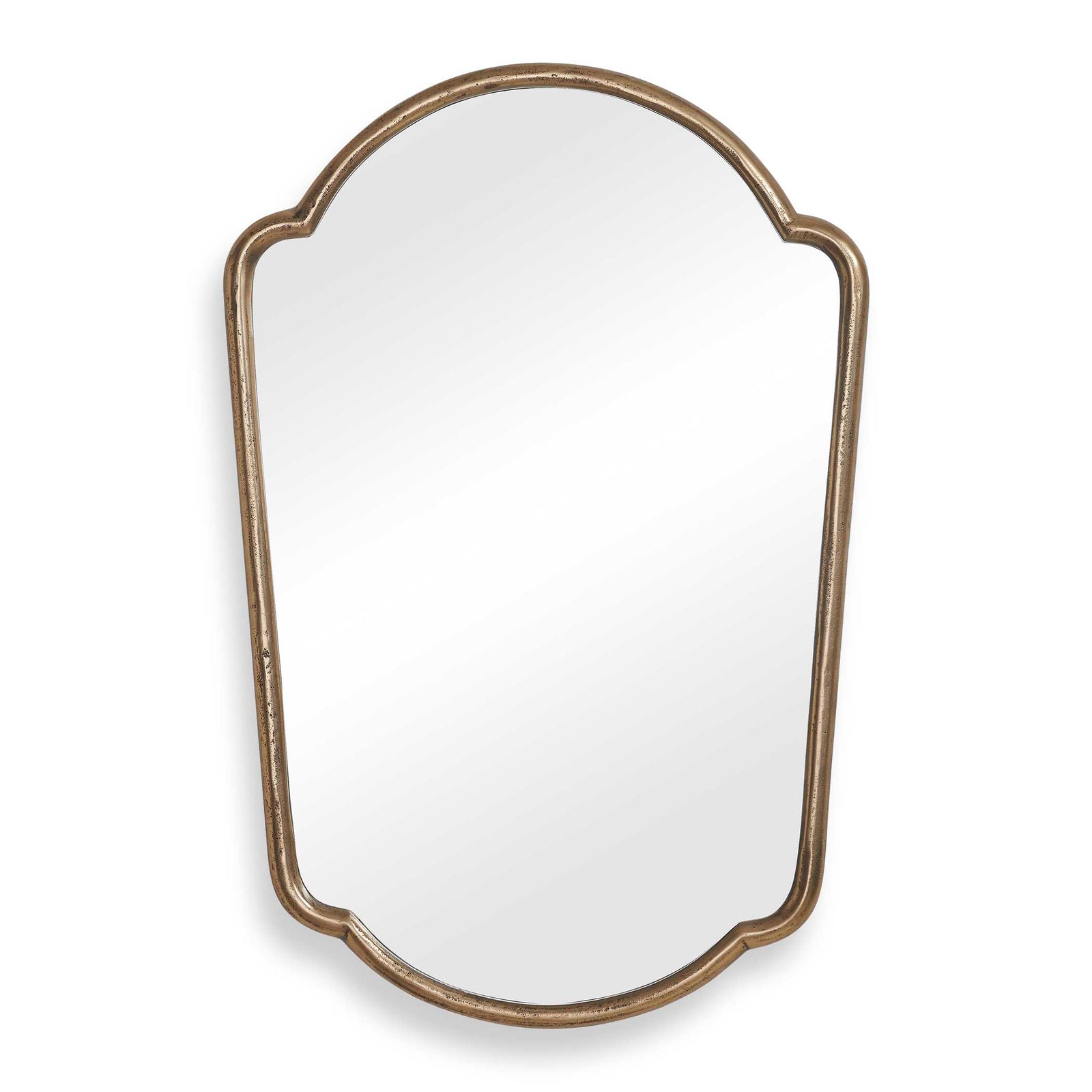 Naomi Antique Brass Mirror