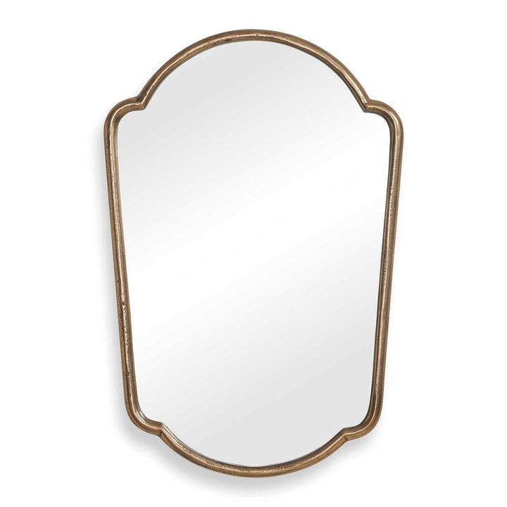 Naomi Antique Brass Mirror