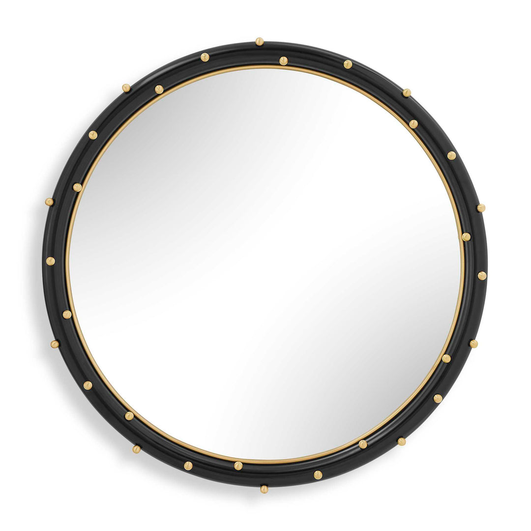 Helia Brass Round Mirror