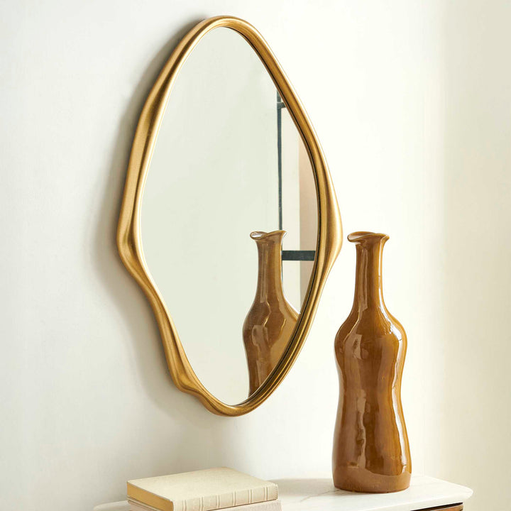 Aster Abstract Gold Mirror