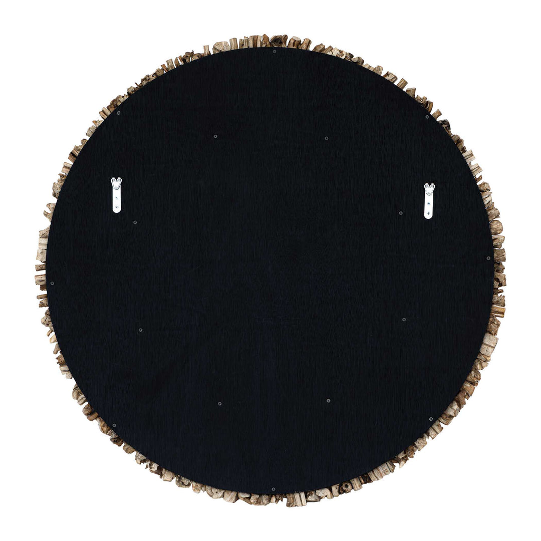 Rossetti Round Interwoven Wood Mirror
