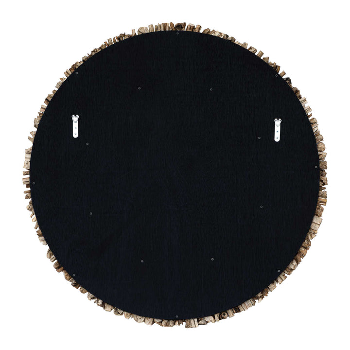 Rossetti Round Interwoven Wood Mirror